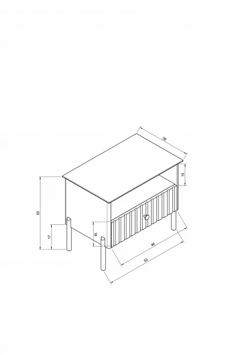 Szafka nocna NORDICO NO 112 S-53 CM Buk 6.jpg