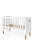 Babybett 120x60 cm, 2-in-1 – Bebella Weiß