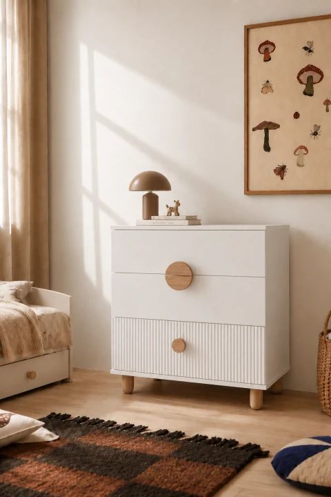 Kinderkommode – Bebella Weiß