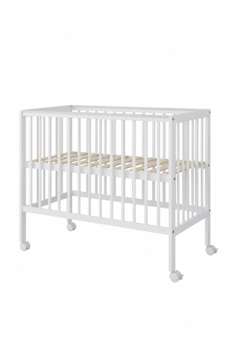 Babybett & Beistellbett BeNino 100x50 cm, 10-fach höhenverstellbar – Weiss