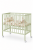 Babybett & Beistellbett BeNino 100x50 cm, 10-fach höhenverstellbar – Salbeigrün
