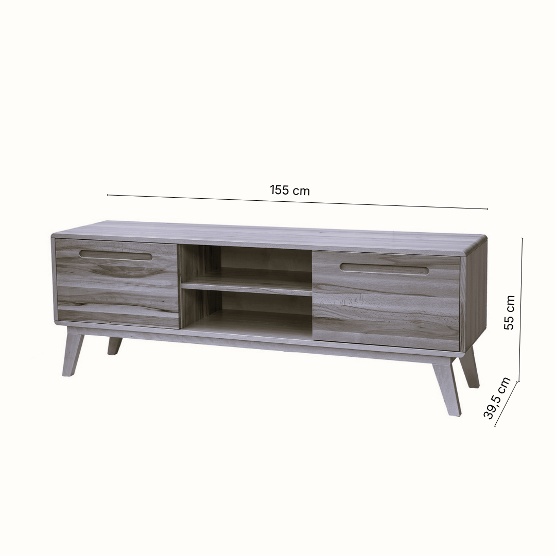 TV-Schrank aus Buche 155x39,5x55 cm Maße