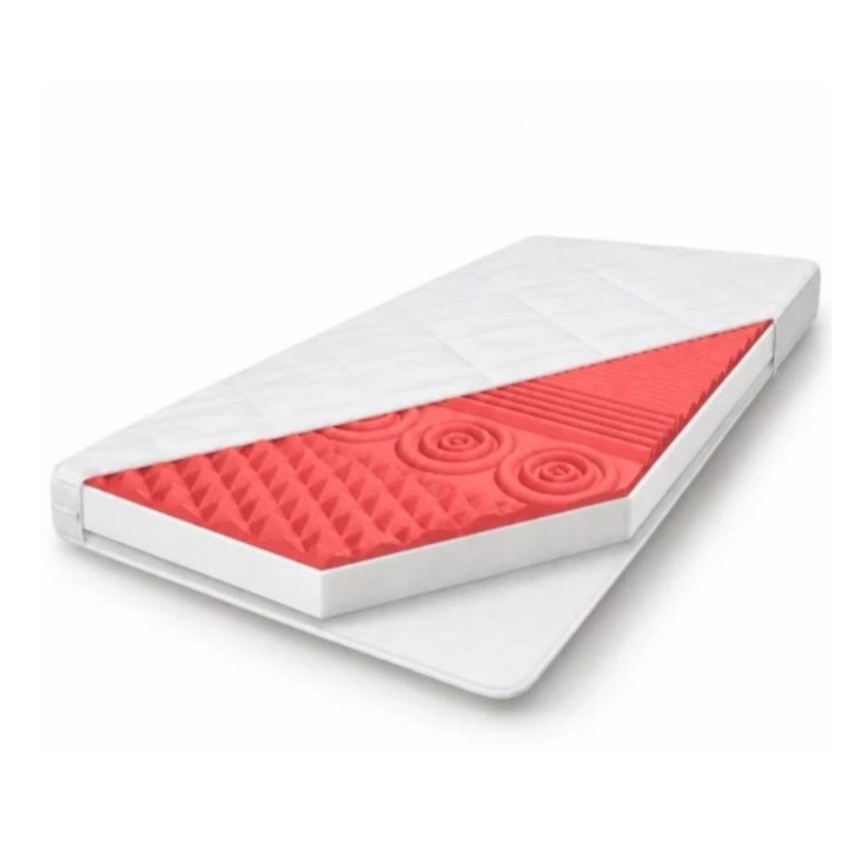 Zonen-Schaummatratze 100x50 cm Standard für Babybett